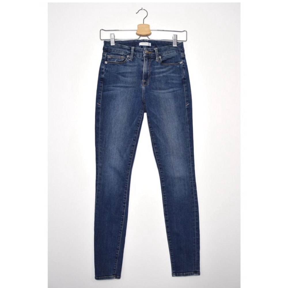 GOOD AMERICAN Good Legs High Rise Skinny Jeans Blue004